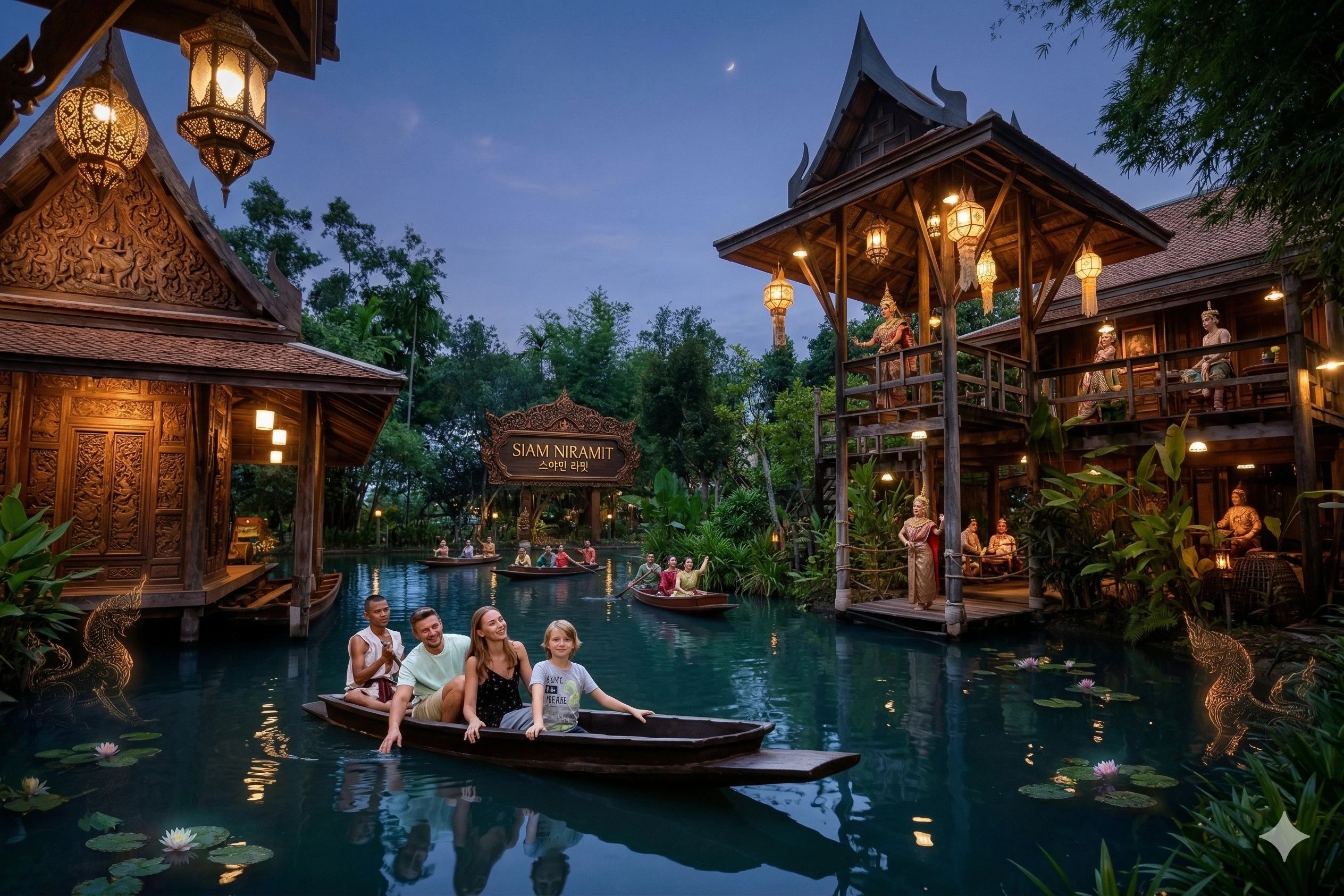 Этническая деревня Siam Niramit Phuket — традиционная тайская деревня на территории комплекса