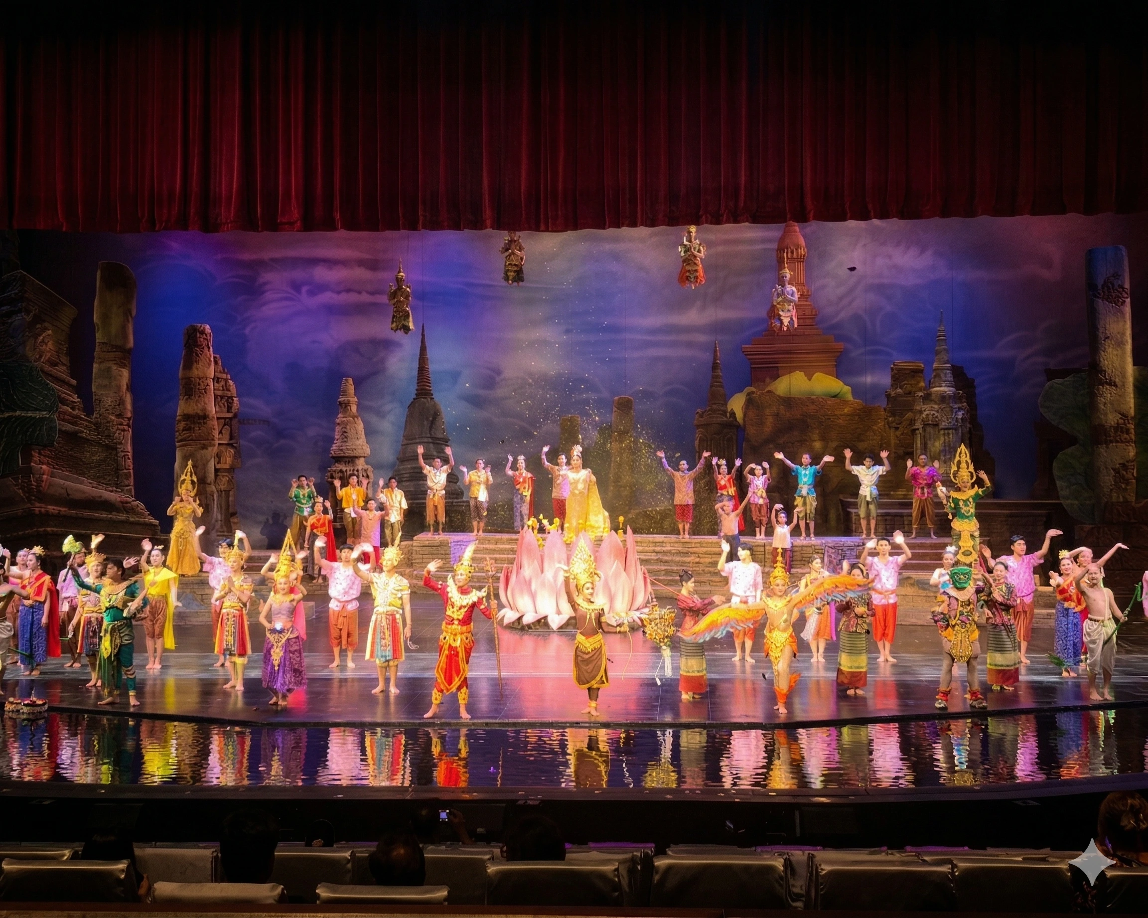 Зрительный зал театра Siam Niramit Phuket — один из крупнейших театров шоу в Таиланде