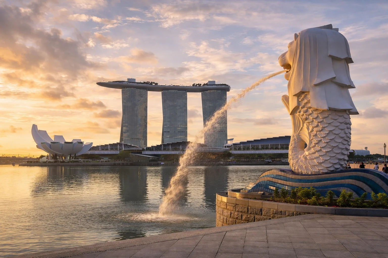 Merlion Park во время экскурсии по Сингапуру из Пхукета